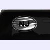 New Jersey Sticker NJ State oval euro chrome & regular vinyl color choices
