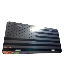 US American Flag Heavy Duty Aluminum License Plate S4