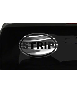 STRIP Sticker Stripper Hot Sexy oval euro chrome & regular vinyl color choices