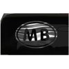 MB Sticker Myrtle Beach Ocean Sand Sticker all chrome and regular vinyl colors