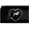 Boxer Heart Sticker Dog Puppy Love all chrome and regular vinyl colors