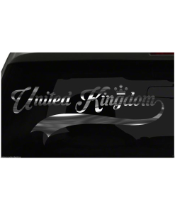 United Kingdom sticker Country Sticker all chrome and regular colors choices