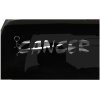 F Cancer Sticker Cancer Awareness sticker all chrome and regular vinyl color