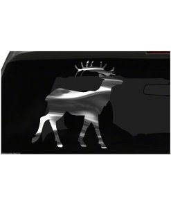 Deer Sticker Elk Deer Hunting S3 All size regular & Chrome Mirror Vinyl Colors