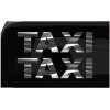 2x TAXI Sticker Cab Driver Limo all chrome and regular color choices