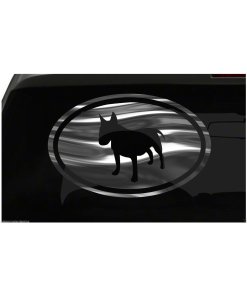 Bull Terrier Sticker dog puppy euro sticker all chrome and regular vinyl color
