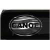 Canoe Sticker Oval Euro Water Sports Sticker all chrome and regular vinyl colors