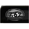 7.62 Oval Sticker Rifle AR15 gun ammo all chrome and regular colors