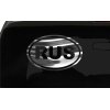 RUS Sticker Russia Country Code oval euro chrome & regular vinyl color choices