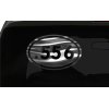 .556 Sticker .556 Gun Rifle oval euro all chrome & regular vinyl color choices