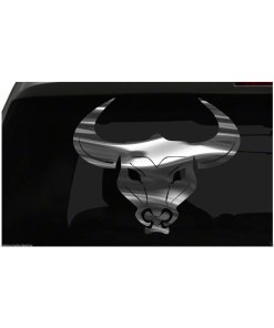Bull Head Sticker Hunting and Outdoors all chrome and regular vinyl colors