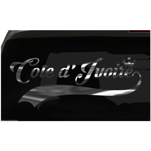 Cote d' Ivoire sticker Country Sticker all chrome and regular colors choices