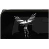 Angel with Wings Sticker Evil Devil Sexy S1 all chrome & regular vinyl colors