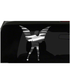 Angel with Wings Sticker Evil Devil Sexy S3 all chrome & regular vinyl colors