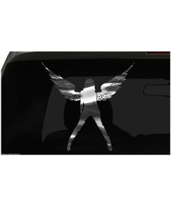 Angel with Wings Sticker Evil Devil Sexy S14 all chrome & regular vinyl colors