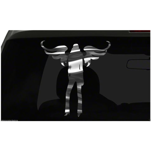 Angel with Wings Sticker Evil Devil Sexy S19 all chrome & regular vinyl colors