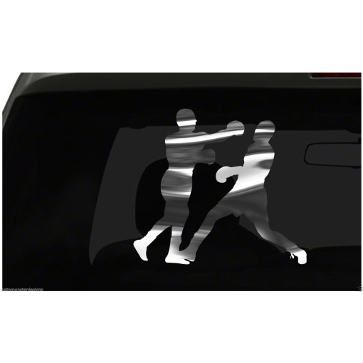 Boxing Sticker Boxing Sports S2 all chrome and regular vinyl colors