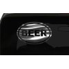 Beer Sticker Alcohol Drunk oval euro all chrome & regular vinyl color choices