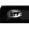 BFF Sticker Best Friend Forever oval all chrome & regular vinyl color choices