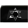 Star of David Sticker Judaism Religious all chrome & regular vinyl colors