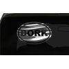 Dork Sticker Funny Nerd oval euro all chrome & regular vinyl color choices