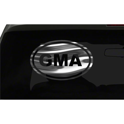 GMA Sticker Granny Nanny oval euro all chrome & regular vinyl color choices