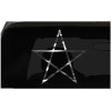 Pentagram Sticker Five Pointed Star Religious all chrome & regular vinyl colors