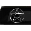 Pentacle Sticker Five Pointed Star Religious all chrome & regular vinyl colors
