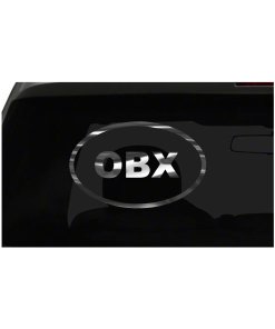 OBX Sticker oval euro chrome & regular vinyl color choices