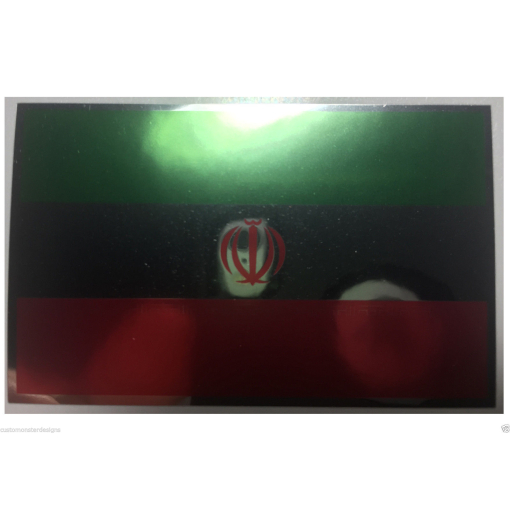 PERSIAN FLAG Decal Vinyl Sticker chrome or white vinyl decal and 15 sizes!