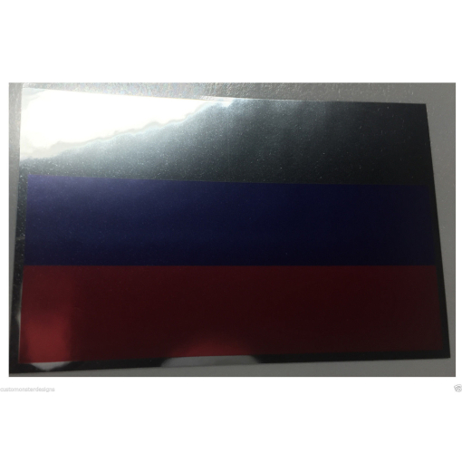 RUSSIA FLAG Decal Vinyl Sticker chrome or white vinyl decal and 15 sizes!