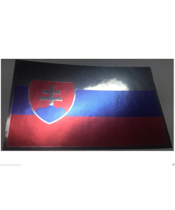 SLOVAKIA FLAG Decal Vinyl Sticker chrome or white vinyl decal and 15 sizes!