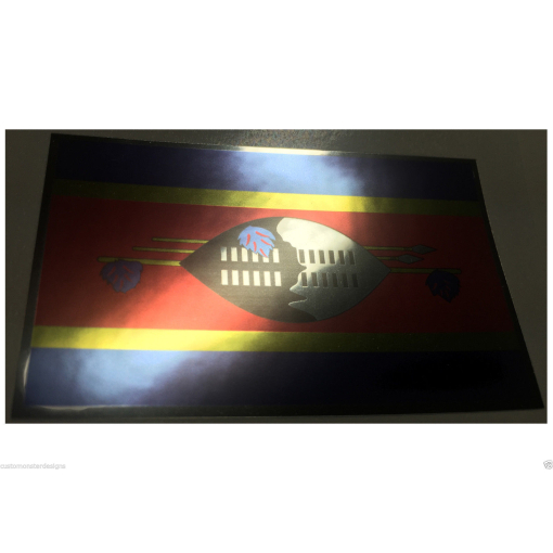 SWAZILAND FLAG Decal Vinyl Sticker chrome or white vinyl decal and 15 sizes!