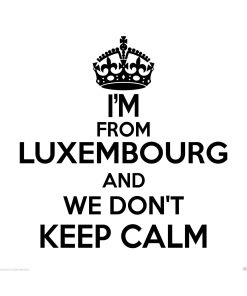 Luxembourg Wall Sticker... 20 inches Tall We Don't Keep Calm Vinyl Wall Art