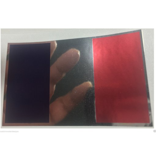 FRANCE FLAG Decal Vinyl Sticker chrome or white vinyl decal and 15 sizes!
