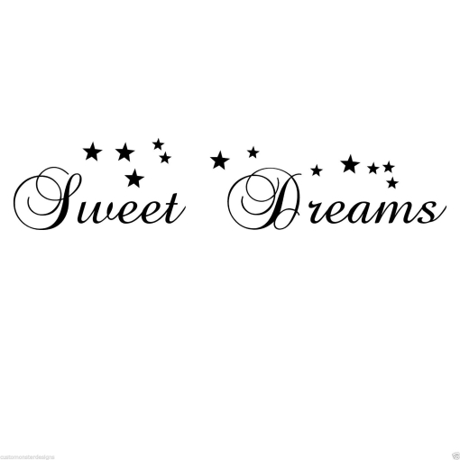 Sweet Dreams... Vinyl Wall Art Quote Decor Words Decals Sticker