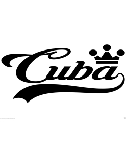 Cuba Sticker... Vinyl Wall Art Quote Decor Words Decals Sticker
