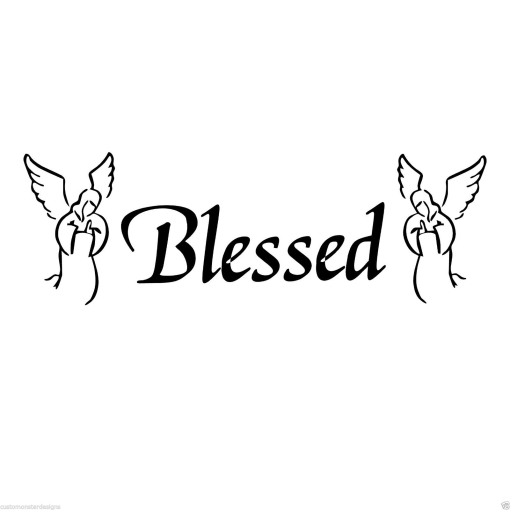 Blessed... Vinyl Wall Art Quote Decor Words Decals Sticker