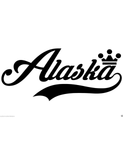 Alaska... Alaska State Vinyl Wall Art Quote Decor Words Decals Sticker