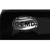 OCMD Sticker Ocean City Maryland oval euro chrome & regular vinyl color choice