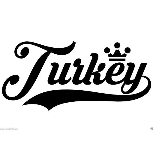 Turkey... Turkey Vinyl Wall Art Quote Decor Words Decals Sticker