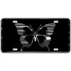 BUTTERFLY License Plate Love cute butterfly S8 Chrome & Regular Vinyl Choices
