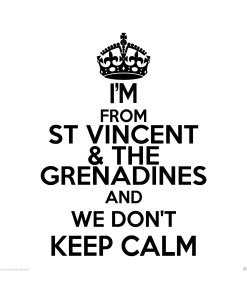 St Vincent & the Grenadines Wall Sticker... 20 inches Tall We Don't Keep Calm