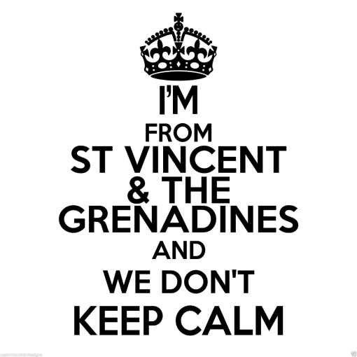 St Vincent & the Grenadines Wall Sticker... 20 inches Tall We Don't Keep Calm