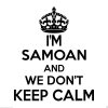 Samoan Wall Sticker... 20 inches Tall We Don't Keep Calm Vinyl Wall Art