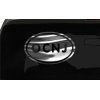 OCNJ Sticker Ocean City New Jersey oval euro chrome & regular vinyl color choice