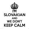 Slovakian Wall Sticker... 20 inches Tall We Don't Keep Calm Vinyl Wall Art