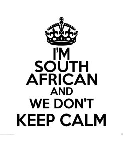 South African Wall Sticker... 20 inches Tall We Don't Keep Calm Vinyl Wall Art