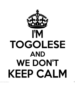 Togolese Wall Sticker... 20 inches Tall We Don't Keep Calm Vinyl Wall Art