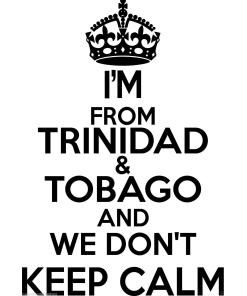 Trinidad and Tobago Wall Sticker... 20 inches Tall We Don't Keep Calm Vinyl Wall